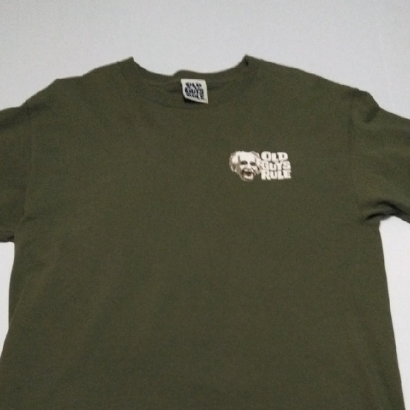 Old Guys Rule With Albert Einstein Olive Green T-Shirt Size Large - Picture 1 of 8